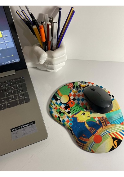 Pharoah Baskılı Bilek Destekli Mouse Pad - Dünya Serisi