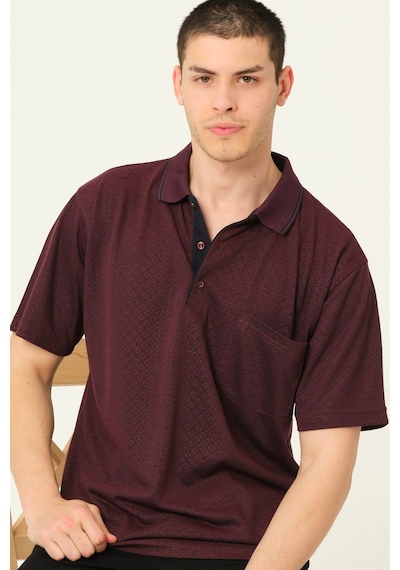 T0732 Dewberry Erkek T-shırt-bordo Bordo