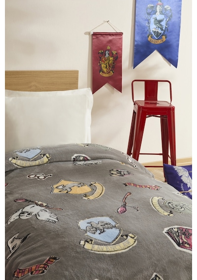 Karaca Home Harry Potter Draco Tek Kişilik Battaniye Antrasit