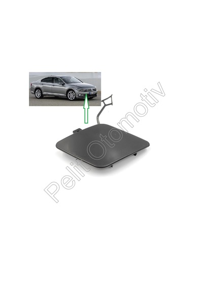 Passat B8 Ön Tampon Çeki Demir Kapağı 3g0807155
