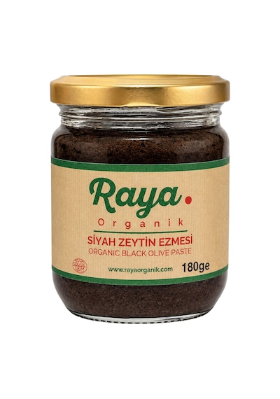 5 Adet Raya Organik Siyah Zeytin Ezmesi 180 G