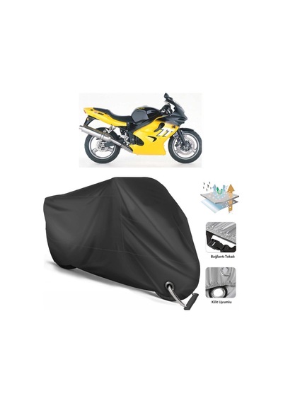 Triumph Tt 600 Motosiklet Branda (Bağlantı, Kilit Uyumlu)-Siyah (457275688)