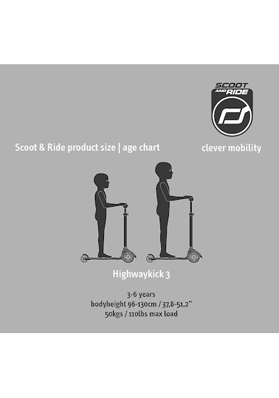 Scoot And Ride Highwaykick 3 Led Tekerlekli Çocuk Scooter Kiwi 17