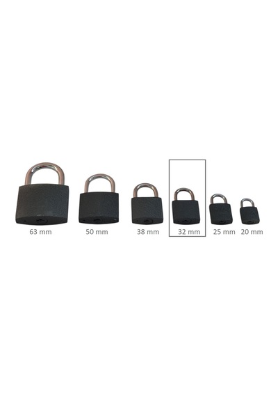 Adilon Asma Kilit, 32 Mm Gri