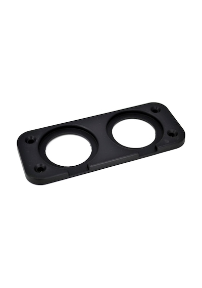 Motoraid 2 Yuvarlak Delikli Pano Montaj Port Plastik Yuva Çakmak Usb Panel