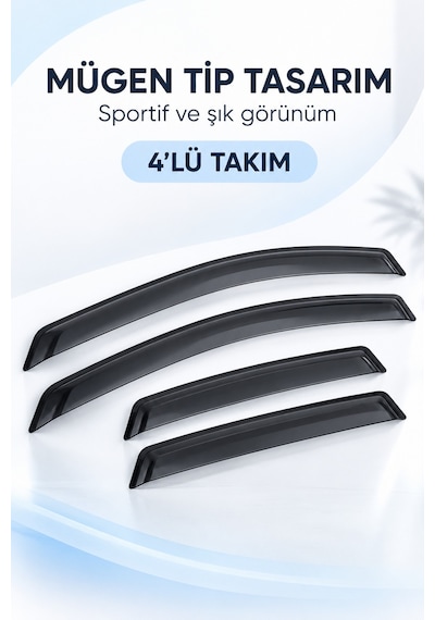 Opel Astra F Efsane 1991-1998 Sedan Mügen Cam Rüzgarlığı 4'lü Takım