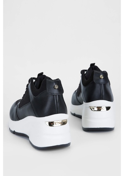 Tamer Tanca Kadın Vegan Siyah Sneakers & Spor Ayakkabı 936 62158 Bn Ayk Sk23/24 Sıyah Kmbn Siyah