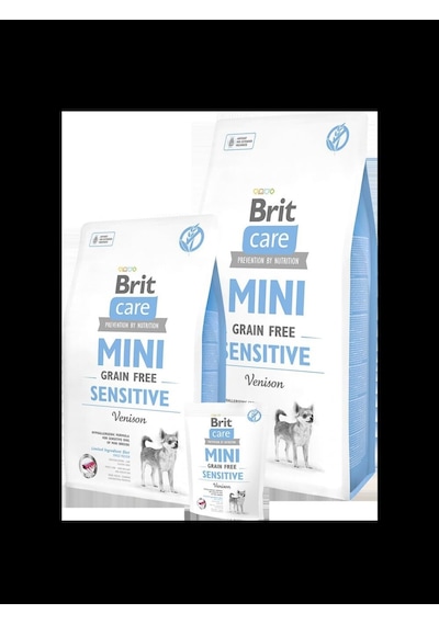 Care Sensitive, Minik Irk - Hassas Köpekler İçin, Tahılsız, Hipoalerjenik Geyik Etli Kuru Mama, 2 Kg