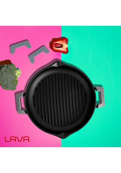 Lava Döküm Isı Dayanımlı Tencere Silikon Tutacak. 1set 2adet