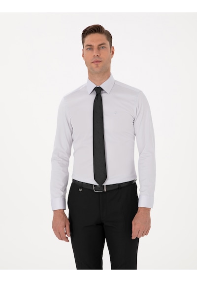 Pierre Cardin Erkek Gri Gömlek Basic 50315407-vr024 Gri