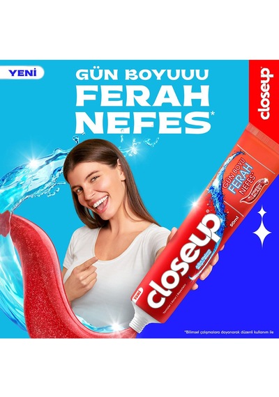 Close Up Günboyu Ferah Nefes Fresh Blast 50 Ml 4 Adet Beyazlık