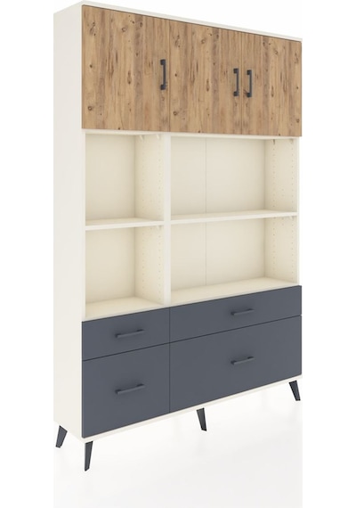 Arges Dolap 8 Raflı 4 Çekmeceli 3 Kapaklı 132x30x195 Aytaşı-çam/antrasit Atlas Çam/antrasıt Arges Dolap 8 Raflı 4 Çekmeceli 3 Kapaklı 132x30x195 Aytaşı-çam/antrasit Atlas Çam/antrasıt