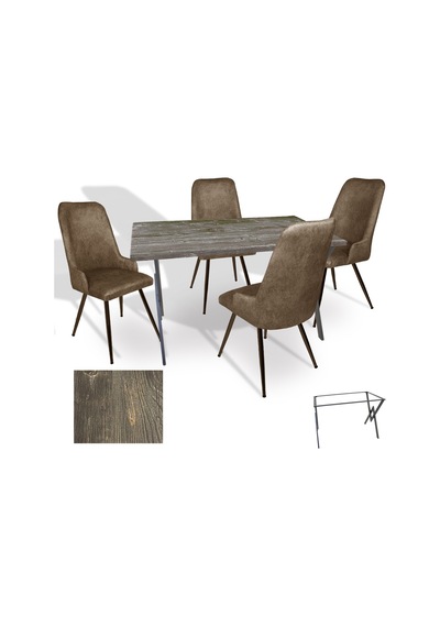 Anemon - Çırağan Masa Takımı Werzalit, Allzalit, Vermodin Tabla 80x140 - Old Pine - Kahve Çok Renkli Anemon - Çırağan Masa Takımı Werzalit, Allzalit, Vermodin Tabla 80x140 - Old Pine - Kahve Çok Renkli
