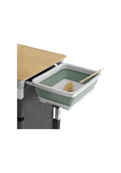 Outwell Padres Xl Storage Unit Bambu Portatif Kamp Mutfağı Çok Renkli