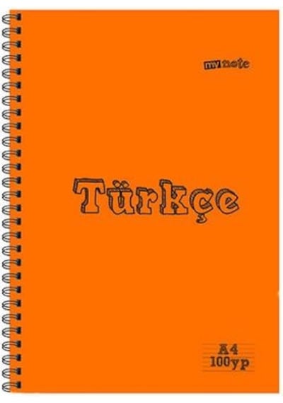 Mynote A4 Plastik Kapak Spiralli Derse Özel Defter Müzik 40 Yp