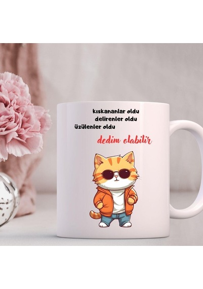 Kıskananlar Oldu Tasarımlı Espirili Kupa Bardak