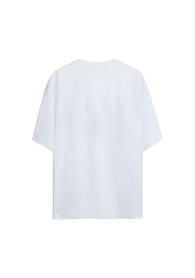Noıssey Tavşan Tasarımlı Unisex Oversize T-shirt Çok Renkli