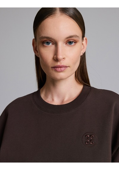 Pierre Cardin Kahverengi Oversize Sweatshirt 50333429-vr029