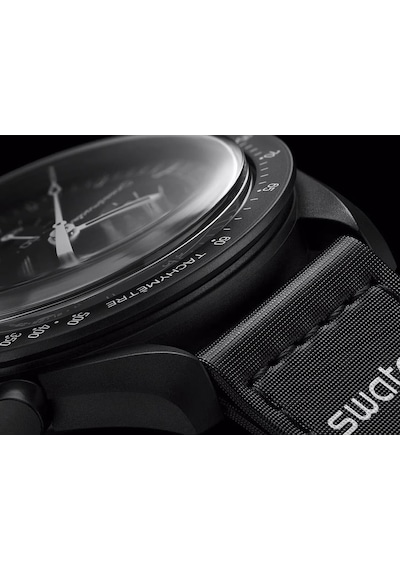 Swatch X Omega Moonphase Snoopy Black Çelik