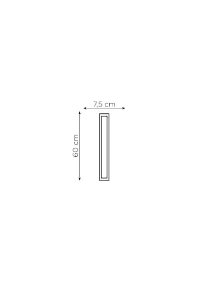 18 Watt Led Yatay Bant Armatür 60 Cm Beyaz Işık 10 Adet Beyaz