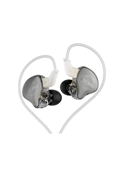 Kz Edc Pro Yüksek Hassasiyetli Dinamik Sürücü Hi-fi Iem Kulak İçi Kulaklık Gümüş-type-c - Mikrofonlu Kulak Içi Kulaklık