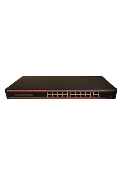Besta Bst-1621g 16 Port 10/100 Poe + 2 Port 1000 Uplink Switch-23846