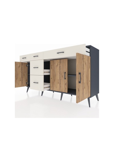Kronos Konsol 2 Raflı 5 Çekmeceli 3 Kapaklı 176x59x99 Antrasit-çam/aytaşı Atlas Çam/aytası - Antrasıt Kronos Konsol 2 Raflı 5 Çekmeceli 3 Kapaklı 176x59x99 Antrasit-çam/aytaşı Atlas Çam/aytası - Antrasıt
