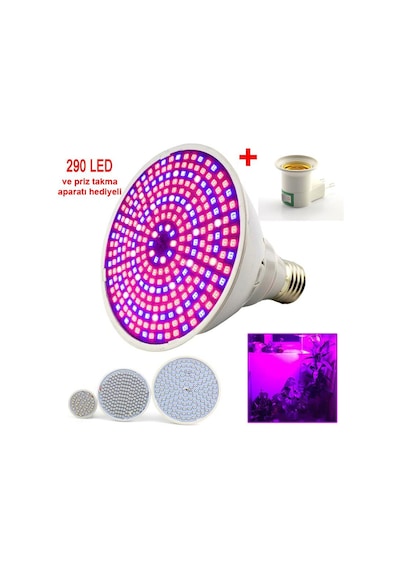 Bitki Yetiştirme Lambası Full Spektrum 290 Led