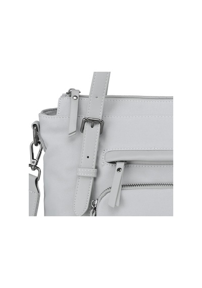 Smart Bags Twill Dimi Kumaş Kadın Omuz Çantası 3329 Gri
