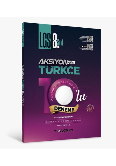 Lgs 8. Sınıf Matematik-türkçe Aksiyon 10'lu Genel Deneme Seti