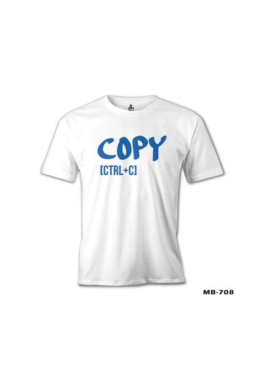 Baba Copy - Ctrl+C Beyaz Erkek Tshirt