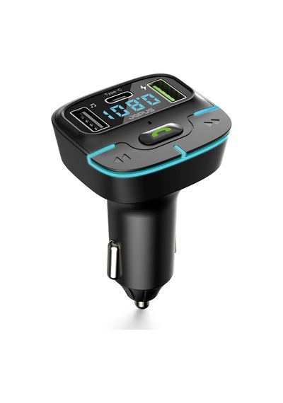 Bluetooth Fm Transmitter Araç Kiti, Hızlı Şarj, Usb, Type-c, Hd Mikrofon, 9914