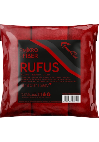 Smartbee Rufus 3'Lü Mikrofiber Lazer Cila Bezi 40X40Cm 320Gsm