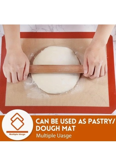 Aee 2 Adet Kendiliğinden Yağlı Pişirme Matı Yanmaz Yapışmaz Yıkanabilir Fırın Matı 40x30