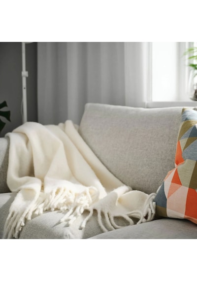 Ikea Klıppoxel Polar Koltuk Örtüsü Tek Kişilik 130 X 170 Cm Beyaz
