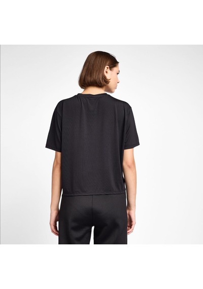 Lescon 25b-2054 Antrenman Kısa Kol Kadın T-shirt Siyah