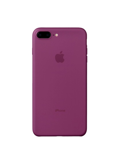Apple iPhone Uyumlu 8 Plus Kılıf Pp Ultra İnce Kapak - D7ee9 Pembe