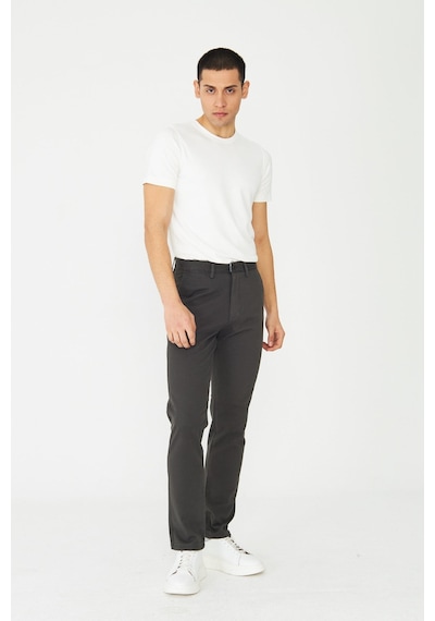 Antrasit Smart Casual Erkek Chino Pantolon Haki