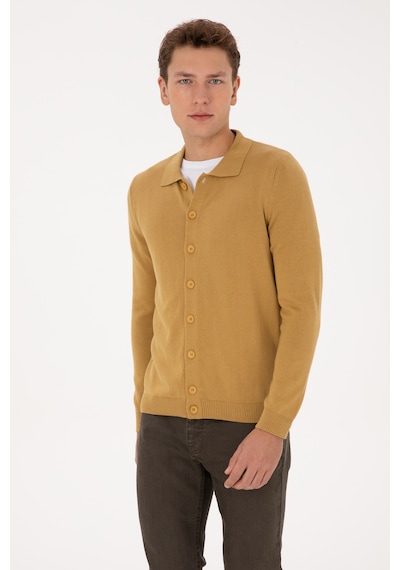 U.s. Polo Assn. Erkek Petrol Hırka Triko 50313690-vr151 Oıl