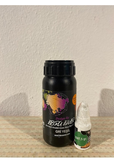 Ebru Ener Anka Boya Ve Katkı Maddesi Gri Yeşil 250 Gr.
