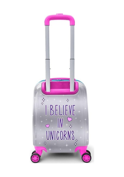 Coral High Kids Pembe Gümüş Unicorn Desenli Çocuk Valizi 16728