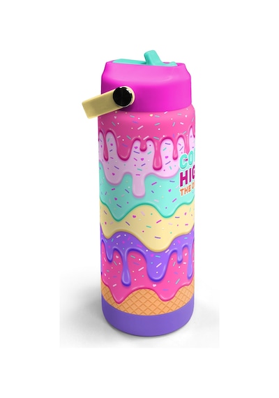 Coral High Pembe Rengarenk Katlanır Ağızlıklı Çelik Termos 650 Ml 38377 Pembe - Altın