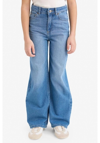 Defacto 90s Wıde Leg Geniş Paça Jean Pantolon Kız Çocuk G4648a826smnm39 Mavi-nm39