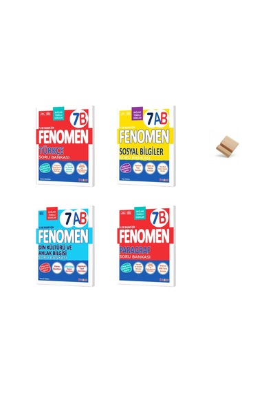 Fenomen 7. Sınıf Maarif 7b Türkçe Sosyal Din Ve Paragraf 4lü Set Soru Bankası + Telefon Standı