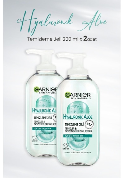 Garnier Hyaluronik Aloe Temizleme Jeli 2 x 200 ML