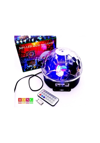 Küre Disko Topu Müzik Çalar Renkli Lazer Işıklı Bluetooth 5047