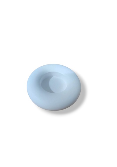 El Yapımı Minimal Tealight Mumluktaş Tozu Dekoratif Mumluk Modern Ev Dekoru Beyaz