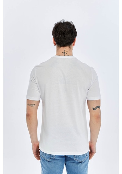 Süvari O Yaka Regular Beyaz Erkek T-shirt Ts1014000475