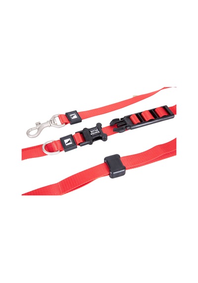 Swissplus Urban Paws Crimson Red Hands-free Ayarlanabilir Köpek Kordonu 20mm Kırmızı