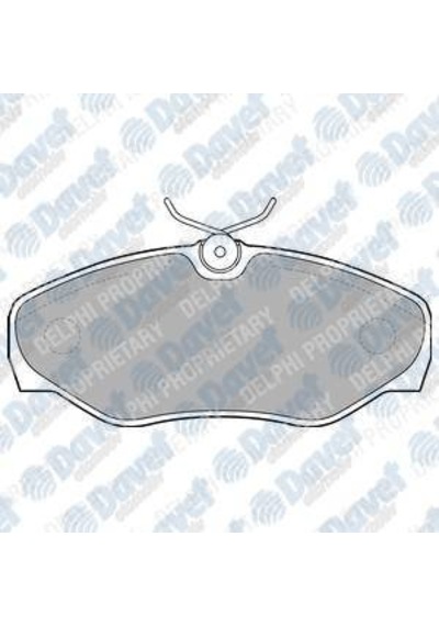 Delphı Fren Balatası On 145mm Vıvaro Trafıc Iı 01 - DV00-DELPHI LP1695